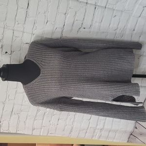 Pink Rose Brand, grey knitted sweater, size Large